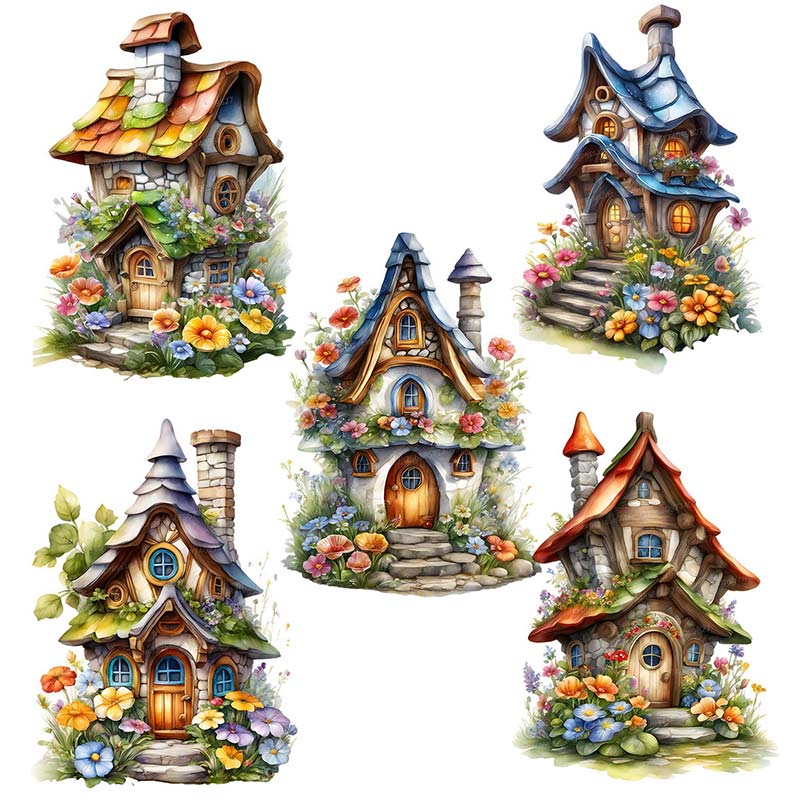 Pvc Panel Background - Het Huis Van De Dwerg Muurstickers