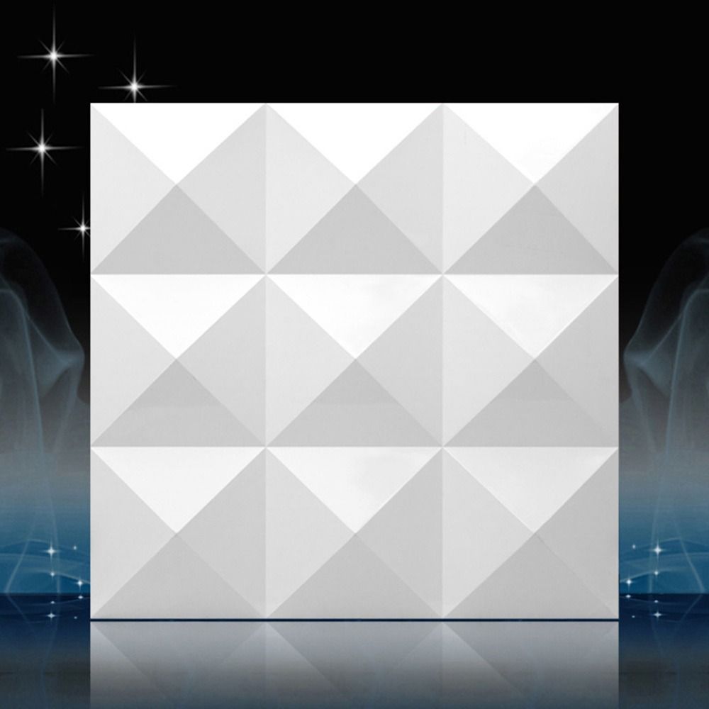 Pvc Panel Background - Wit 3D-wandpaneel 50*50cm met reliëftextuur, foto-achtergrondbord,